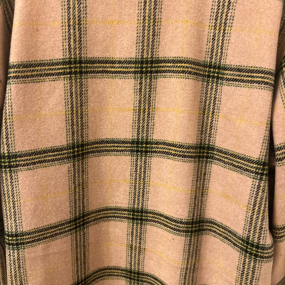 Wild Fable Pink Plaid Long Button-Up Jacket Shacket Size Medium NWT - Picture 9 of 9